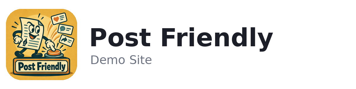 Post Friendly Demo Site